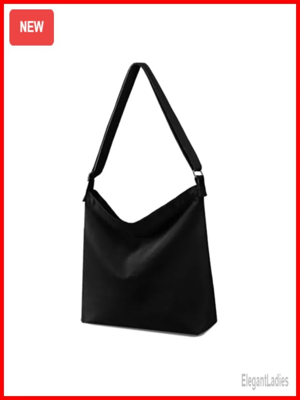 Canvas Crossbody Tote Hobo Shoulder Bag Large Recycled Polyester-Cotton